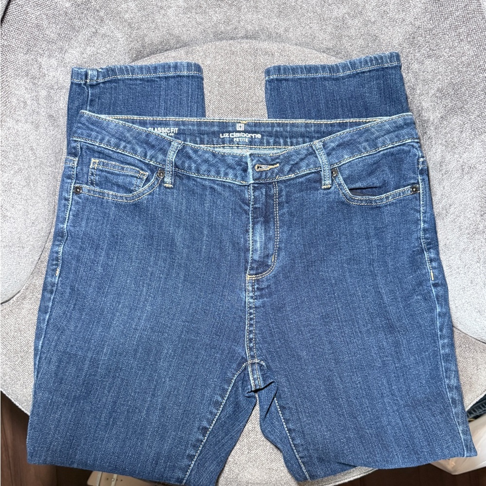Liz Claiborne Petite Classic Fit Straight Leg Jeans Women’s Size 12PS